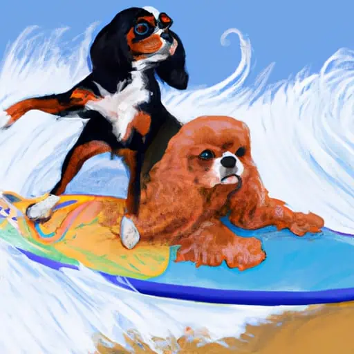 Surfing Tails: Leo and Max's Endless Wave