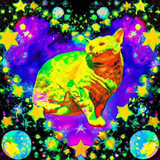 Starlight Whiskers: A Feline's Journey Through the Cosmos of Consciousness