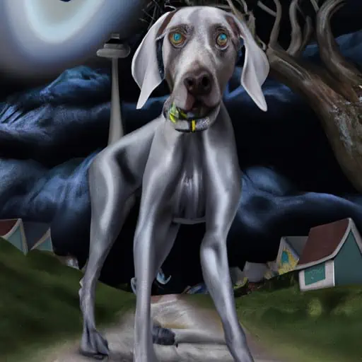 Harmony's Hero: The Weimaraner Who Saved a Town from Alien Invasion