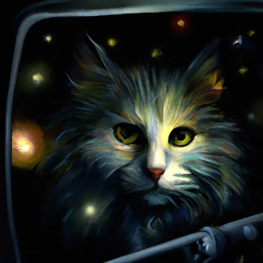 Lunar Whiskers: A Cat's Cosmic Leap