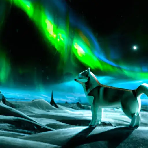 Willow's Aurora: A Husky's Cosmic Odyssey