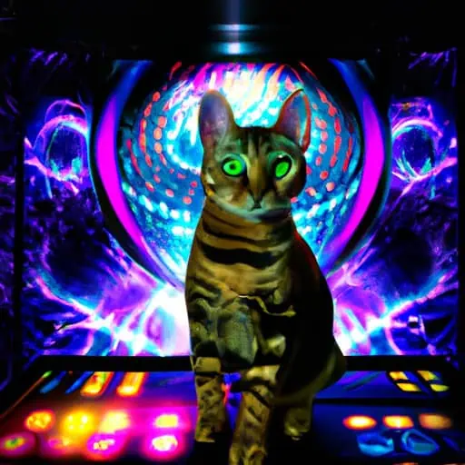 The Feline Beat: Kiki's Melodic Pursuit