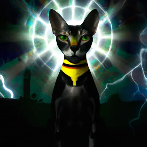 The Feline Guardian: A Cosmic Tale of Balance and Destiny